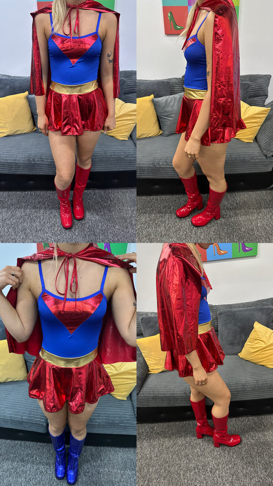 Superwoman - Red/ Blue Boots