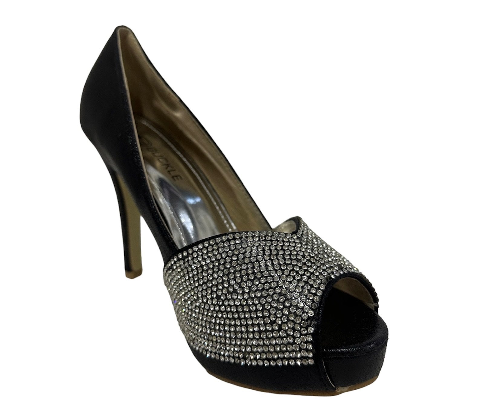 Sparkly Diamante High Heel Open Toe