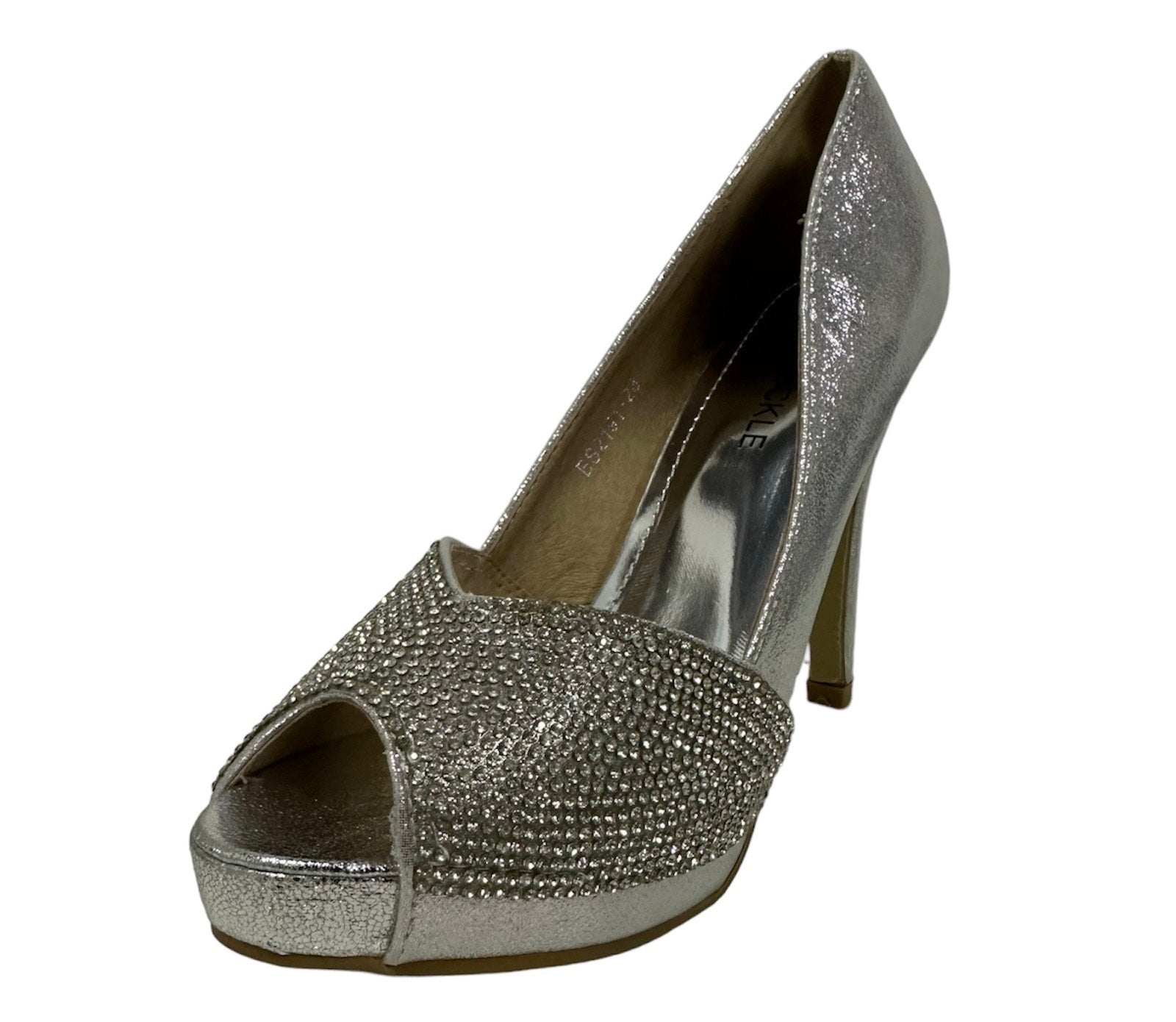 Sparkly Diamante High Heel Open Toe