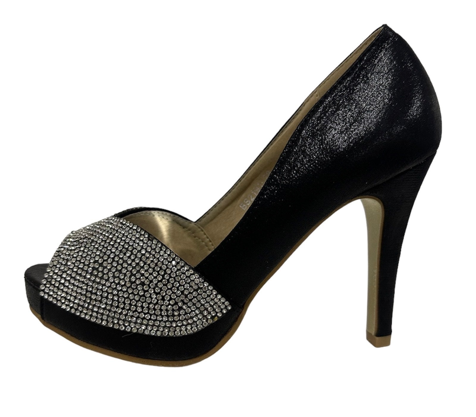 Sparkly Diamante High Heel Open Toe