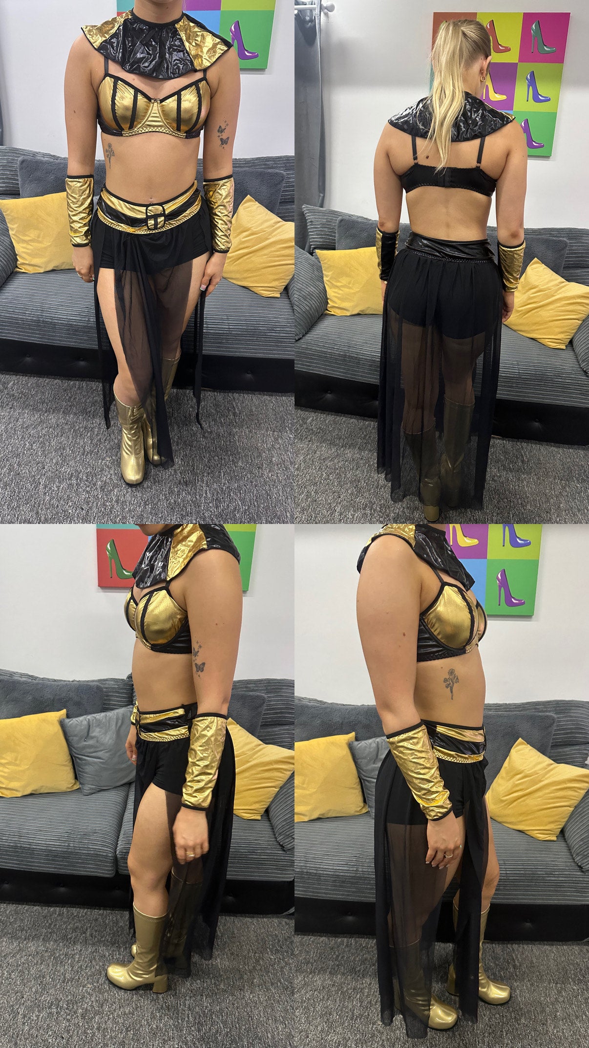 Cleopatra - Gold Boots