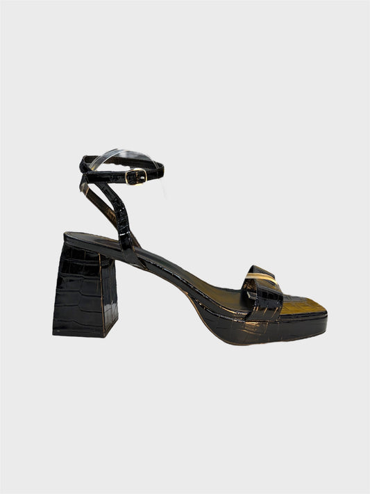 UK 13 ANKLE STRAP OPEN TOE