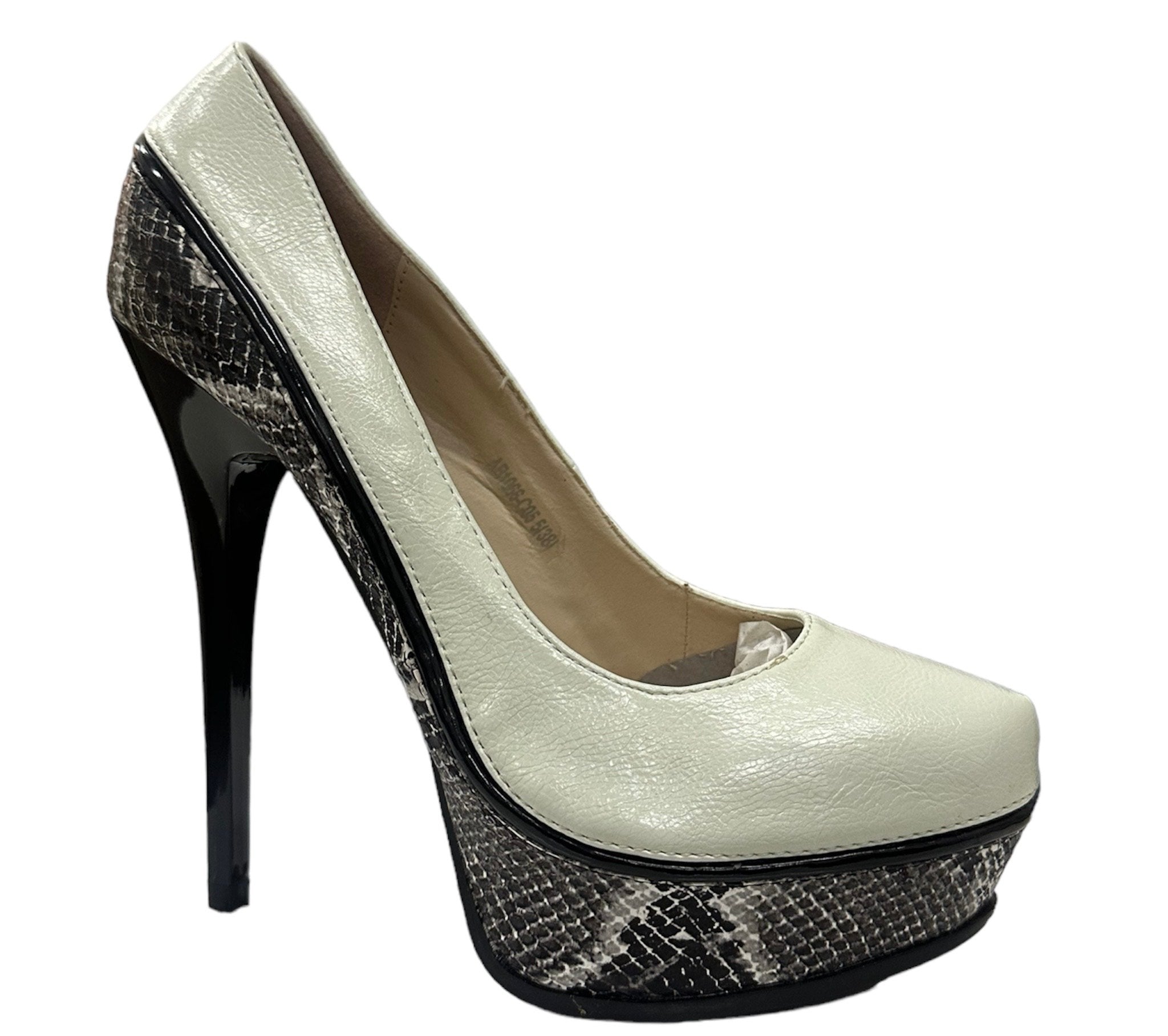 White Small Platform Heel