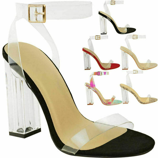 BS-71 CLEAR BLOCK HEEL