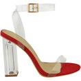 Load image into Gallery viewer, BS-71 CLEAR BLOCK HEEL
