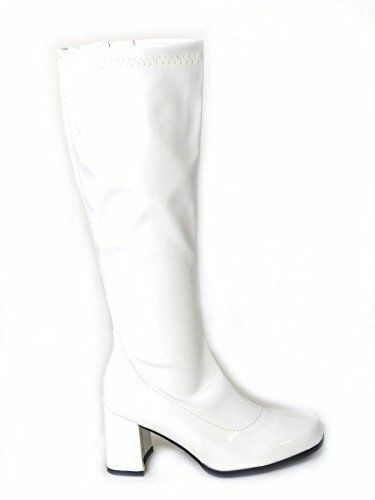 GoGo Boots White Patent