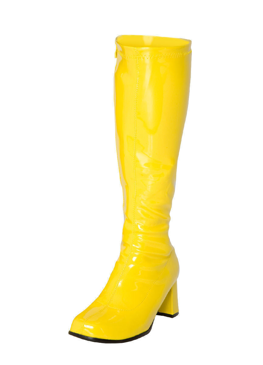 GoGo Boots Yellow Patent