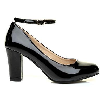 Evening block heel top shoes