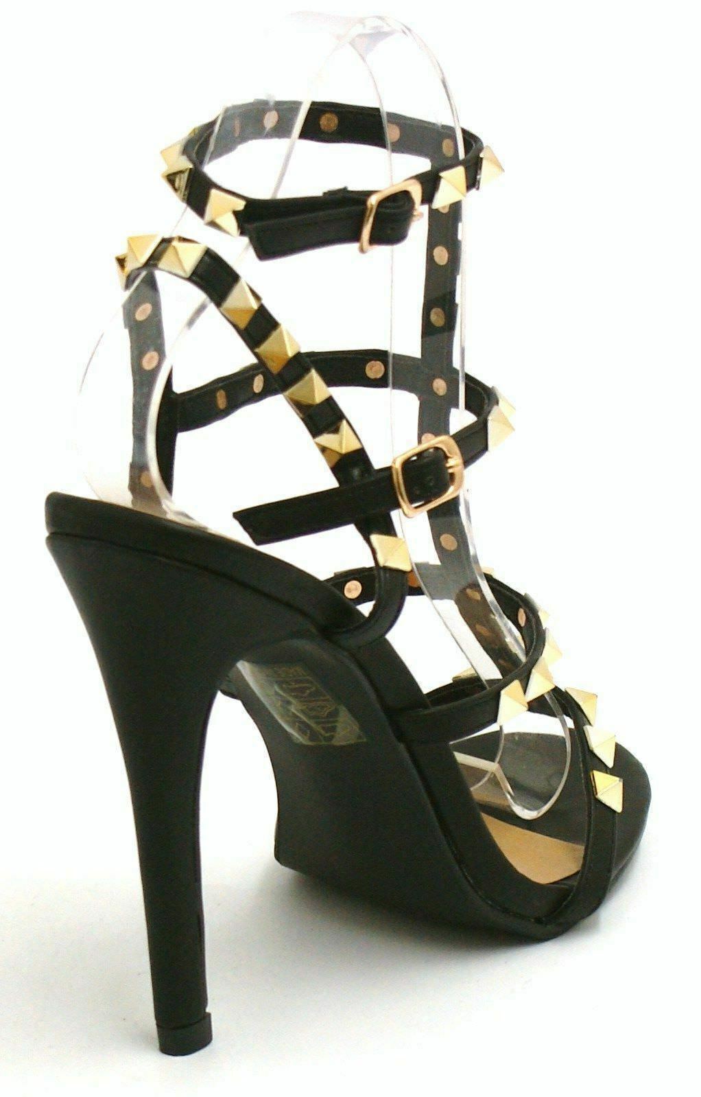 Studded strap 2024 gladiator heels